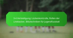 3-4 Verteidigung: Lückenkontrolle, Rollen der Linebacker, Blitztechniken für Jugendfussball