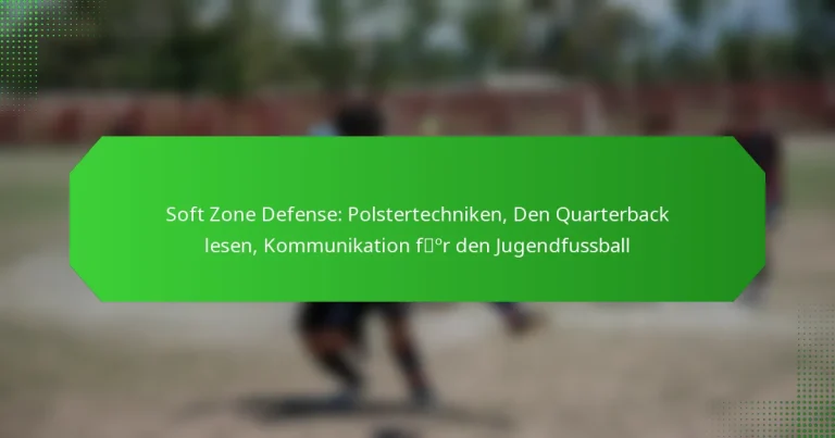 Soft Zone Defense: Polstertechniken, Den Quarterback lesen, Kommunikation für den Jugendfussball